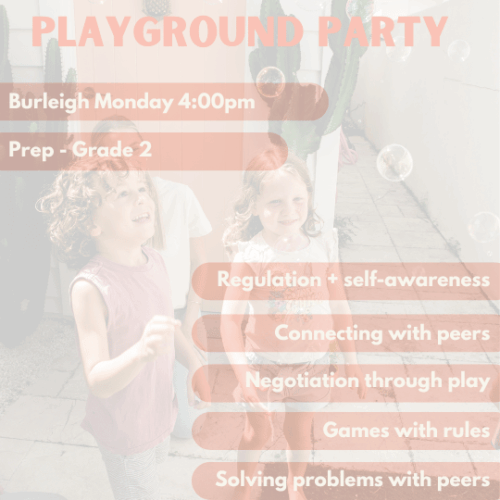 Playground Party | Burleigh | Monday’s at 4.00pm